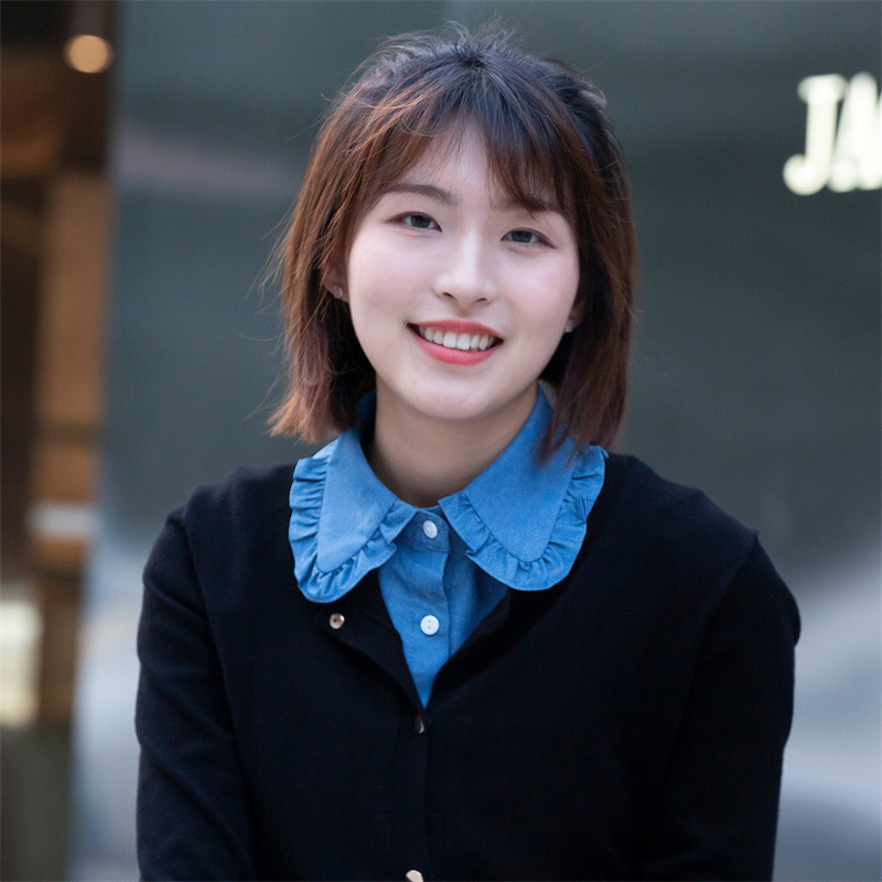 Denim retro todo fósforo cuello puntiagudo cuello alto cuello de muñeca cuello falso cuello clásico unisex camisa cuello falso al por mayor