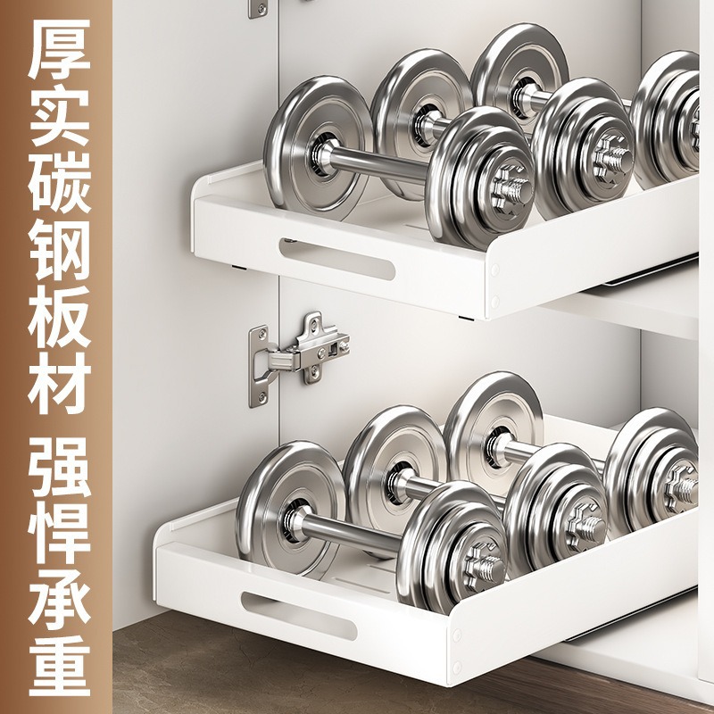 Cajón interior del gabinete estante de almacenamiento de la cocina almacenar canasta de extracción estratificado condimentar platos bandeja de platos caja de extracción tipo de almacenamiento