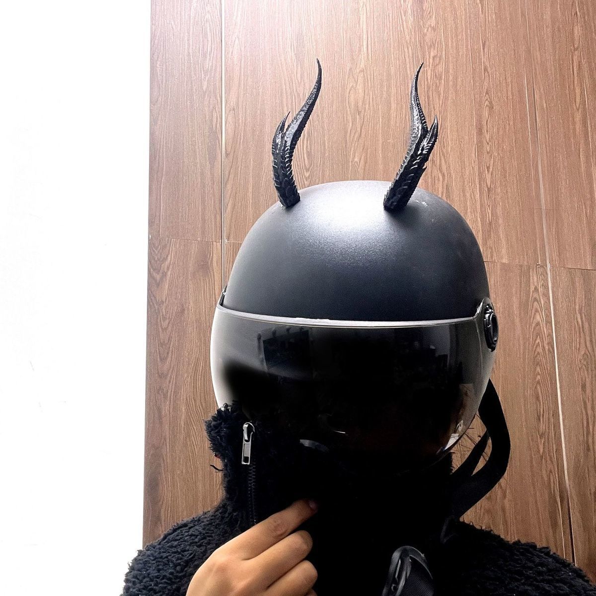 New Style Takeaway Rider Decorations Motorcycle Helmet Accessories Cool Helmet Horns Devil Dragon Horns 3D Ornaments