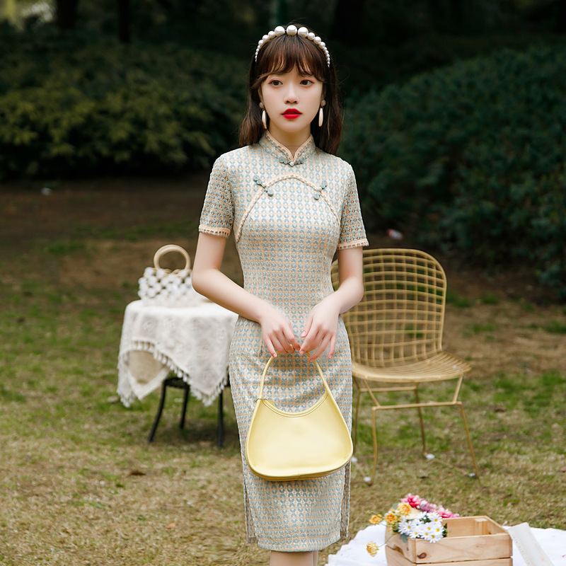 Summer lace fashionable cheongsam