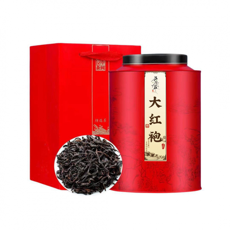 Zhan Chayuan 고향 강한 향기 무이산 Dahongpao 0.5kg 캔 [권장]