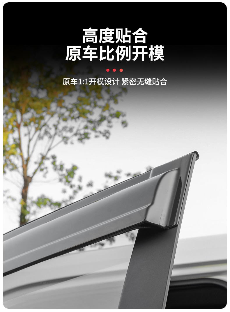 For Toyota 24 Prado Wind Deflectors LC250 Window Visor Accessories