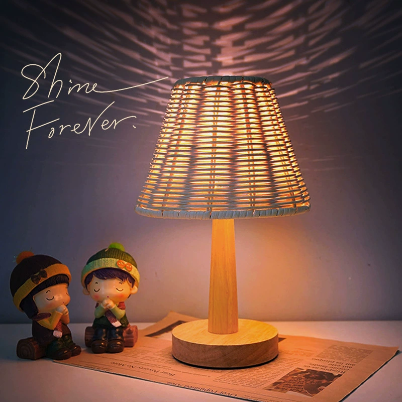 Night light, retro table lamp for bed, Chinese style