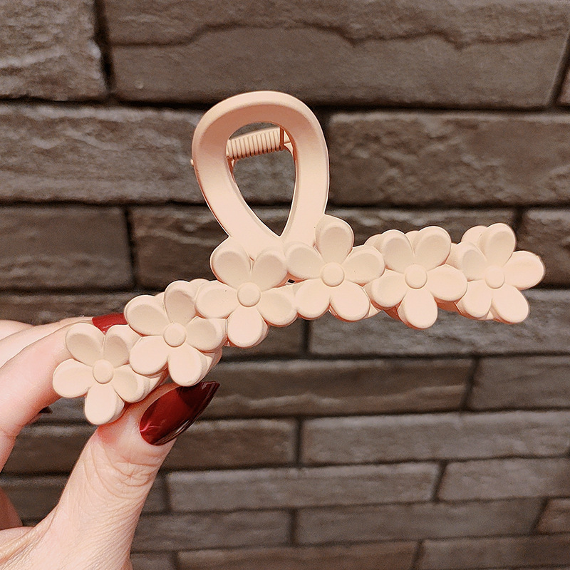 Internet celebridad clip de pelo francés de las mujeres de gran parte posterior de la cabeza horquilla clip de tiburón de alto grado agarre del pelo clip de pelo tocado