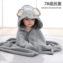 毛巾被;婴童抱毯毛毯;连帽浴巾