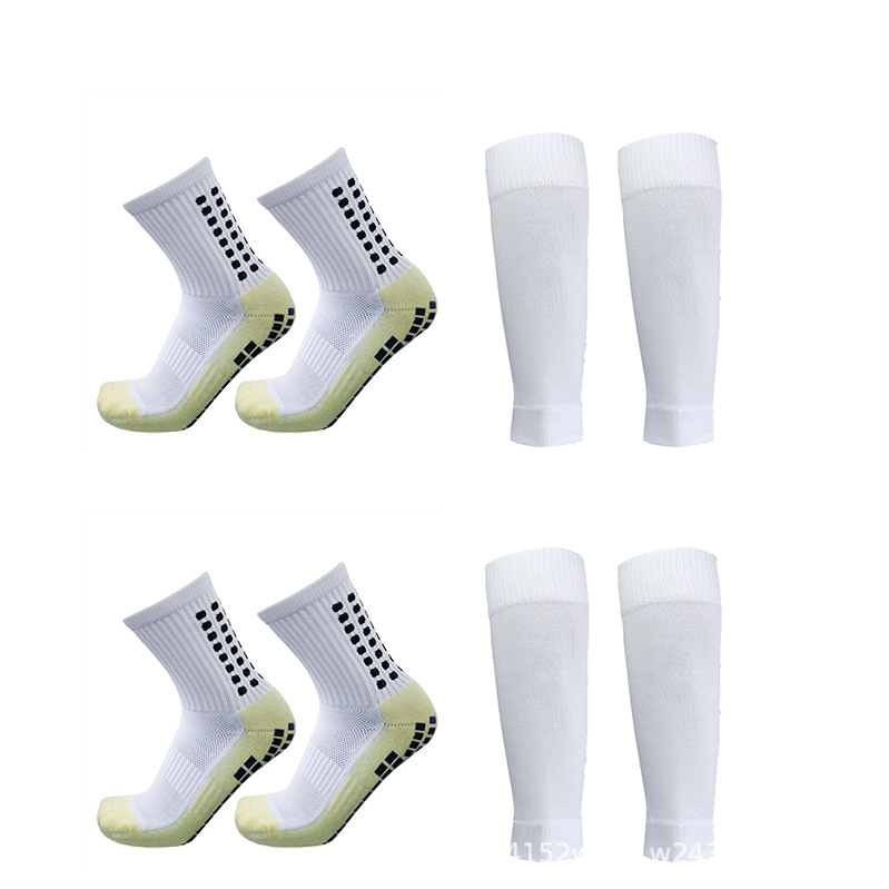 4-Piece Set of Meikeduo Hot-Selling Compression Leggings, Sports Sweat-Absorbent Leggings, Calf Socks, Non-Slip Football Socks