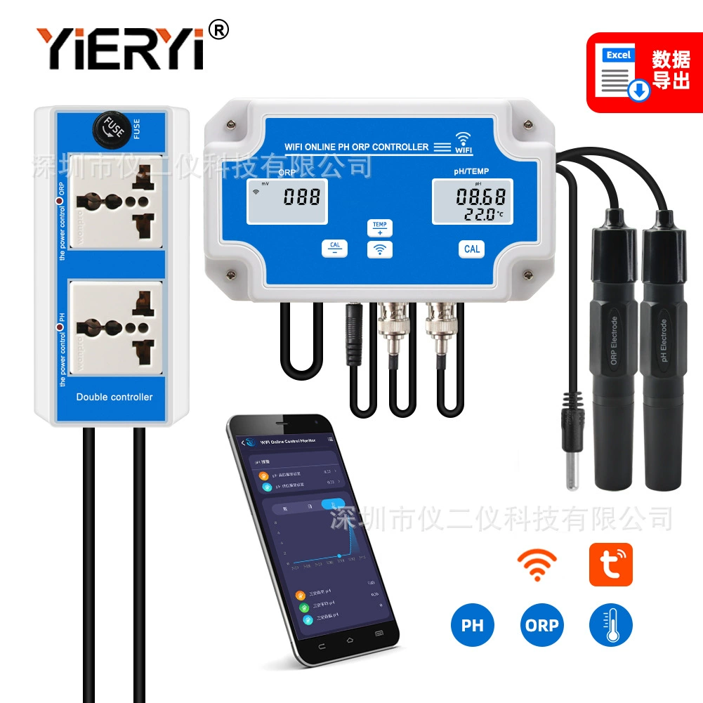 2839 контроллер WIFIPH для граффити три-в-одном детектор PH/ОВП/температуры PH в аквариуме Обнаружение ОВП