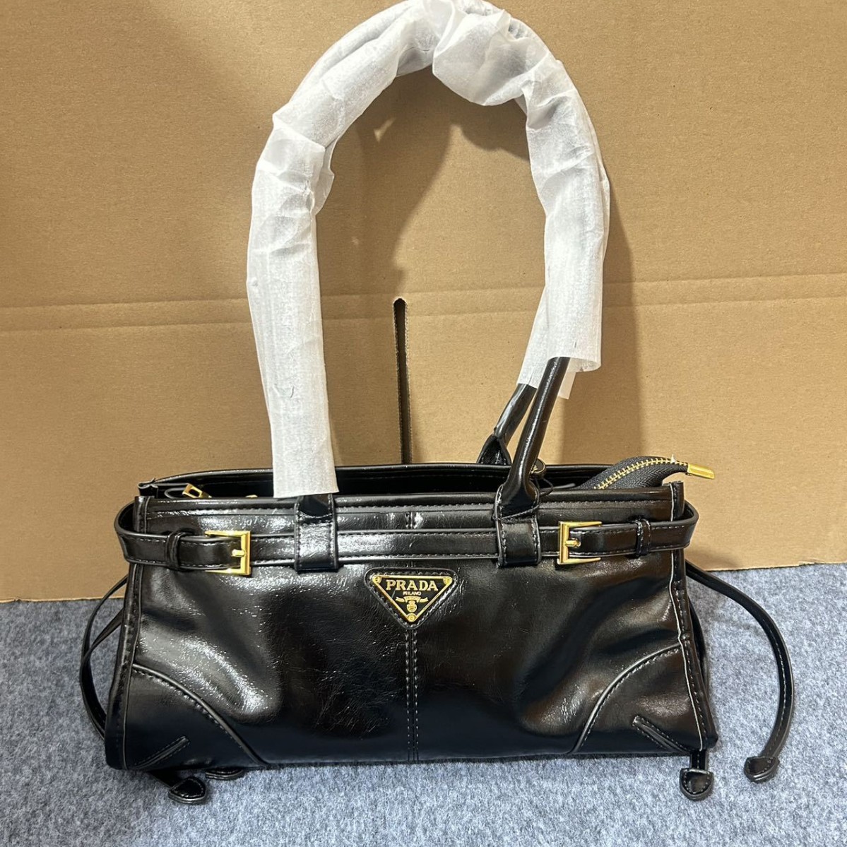 Retro New Hobo Tote Shoulder Bag Oil Wax Leather Soft Lux Underarm Baguette Motorcycle Bag For Women