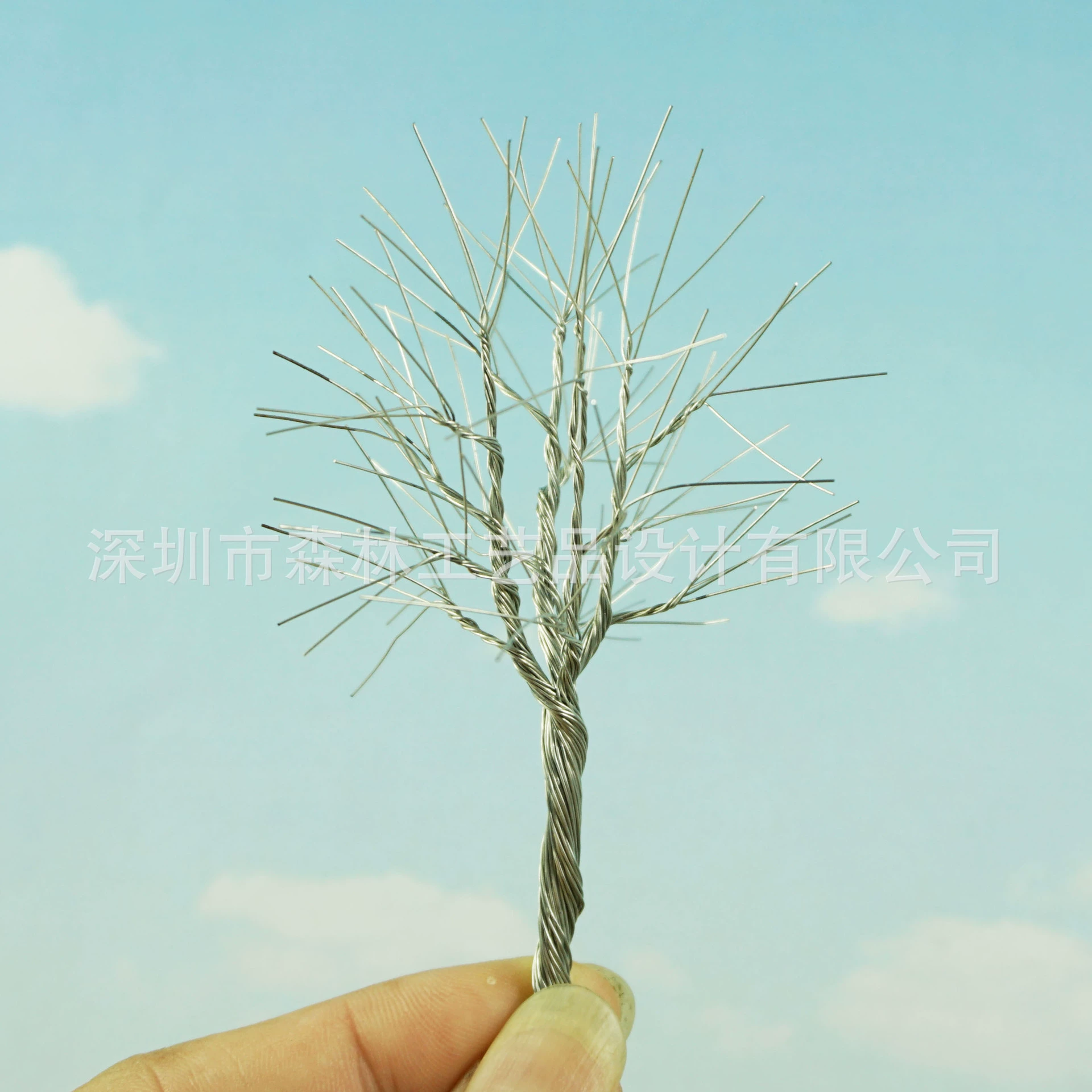 Модель здания, модель поезда, модель песочного стола, модель дерева DIY учебный материал проволока 108-столб дерева