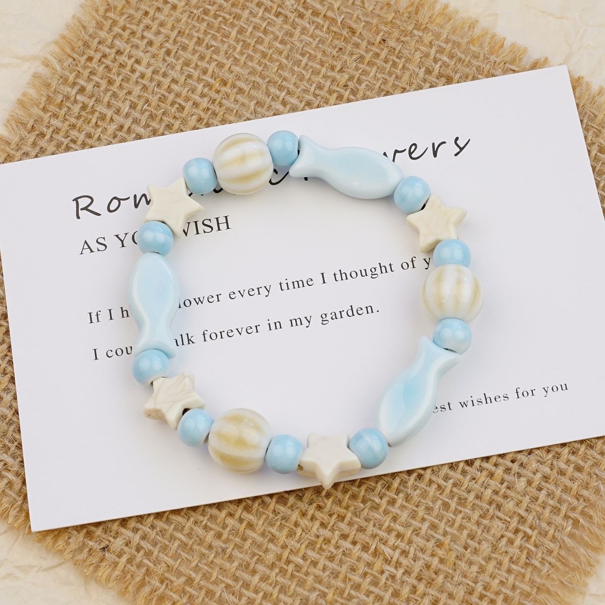 Pulsera de Cerámica para Mujer Hecho a Mano Diseño de Gato image 242
