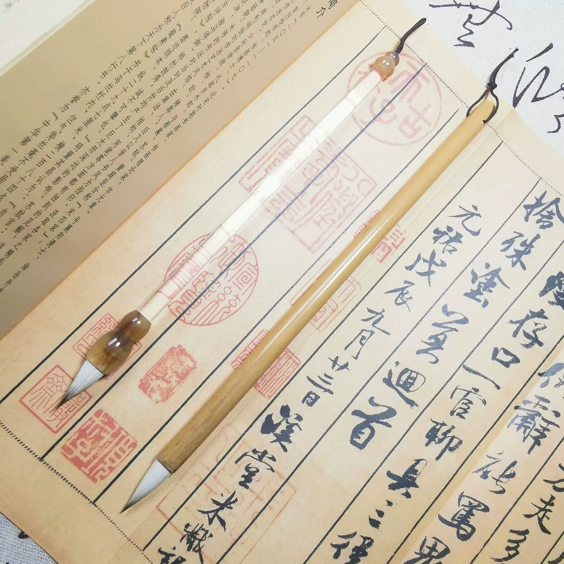 厂家批发文房四宝 兼毫蒜头鸡距毛笔 书法练习国画染色毛笔不开叉