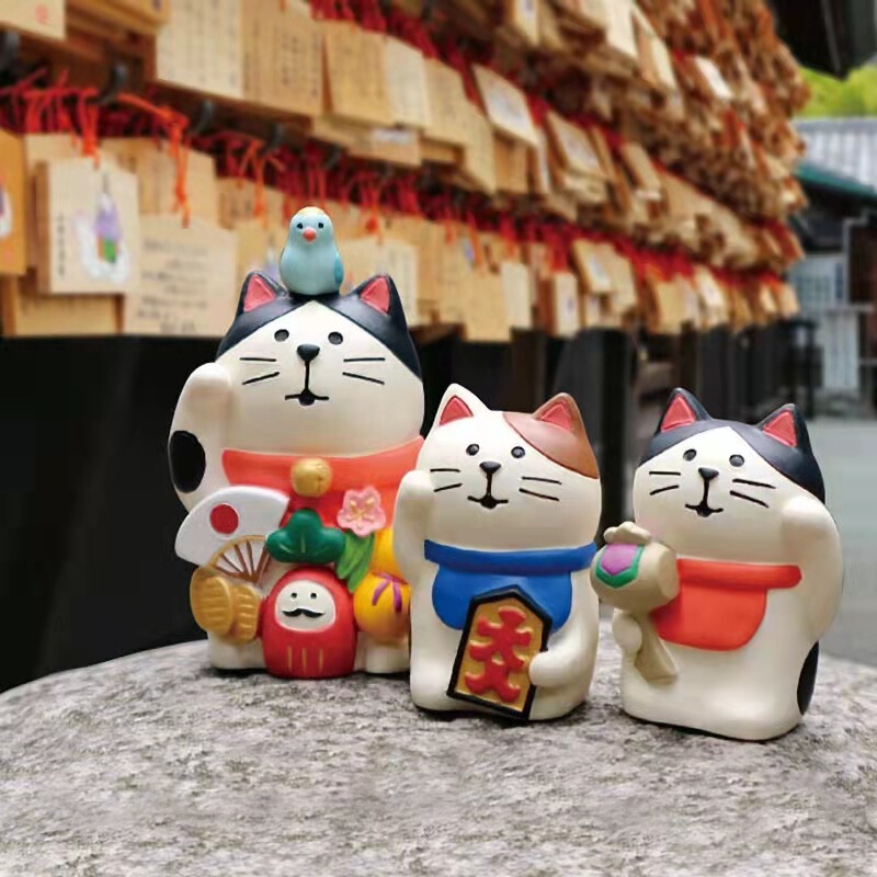招き猫の装飾品、店舗、オフィスの開店、風水の装飾品、家庭用車のセンターコンソールの装飾、手作りの工芸品|undefined