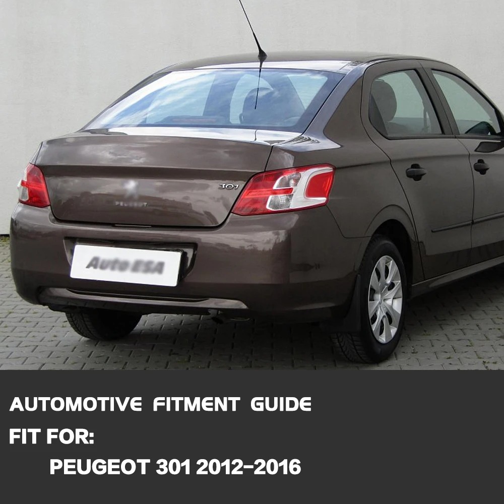 Aplicable a Dongfeng Peugeot 301 conjunto de cubierta de luz trasera 12 - 16 logotipo 301 cubierta de luz de freno hacia atrás izquierda y derecha