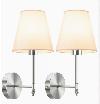 Lámpara de Pared de Ambiente LED de Hierro y Tela, Inalámbrico con Control Remoto y RGB image 22