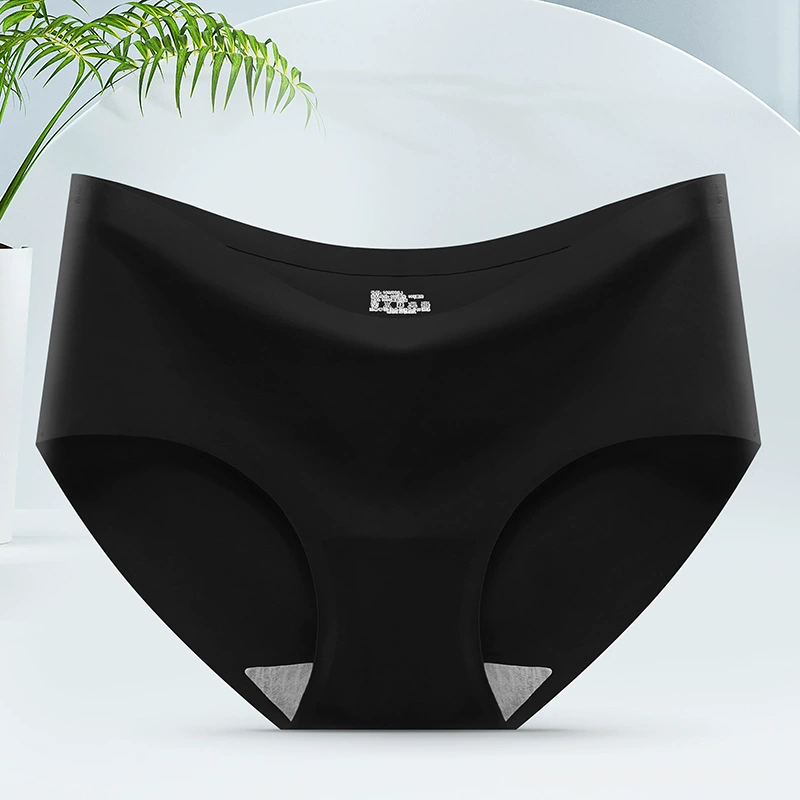 Silk Panties, Women’s Mid-Rise Seamless Underwear, Soft Stretch Fabric, Multiple Colors