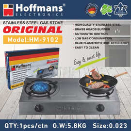 Hoffmans 9102 Stains steel  Gas stove  1PCS/CTN