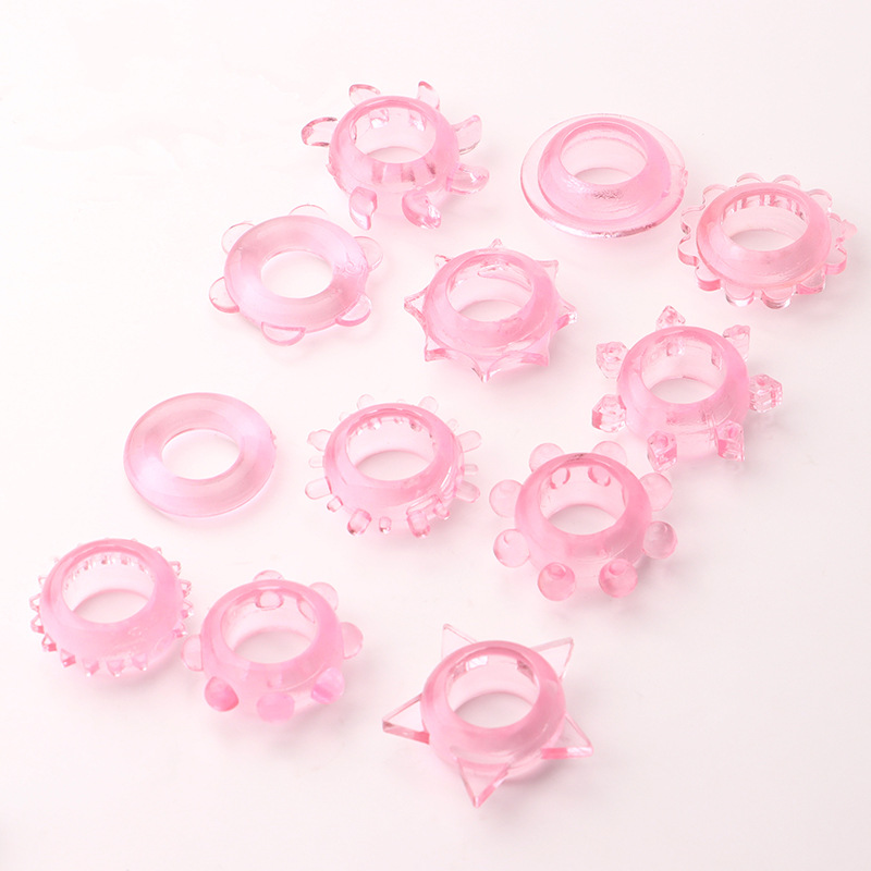 TPE Locking Delay Penis Ring, Anti-Rolling Foreskin Barrier Ring, Random Color — detail image 5