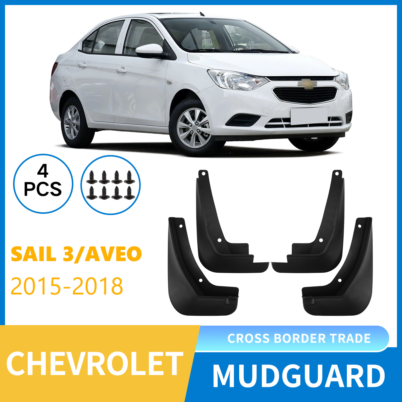 Chevrolet Sail 3 və Aveo 2015-2018 üçün təkər önlüyü (palçıqlıq)