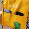 Capacious study bag for elementary school students, one-shoulder bag, bag strap, small bag, cute dinosaur, 2021 years