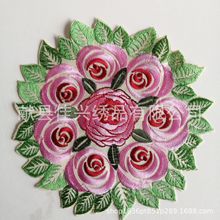 跨境热销刺绣镂空圣诞茶杯隔热垫防滑杯垫感恩节境餐垫桌旗