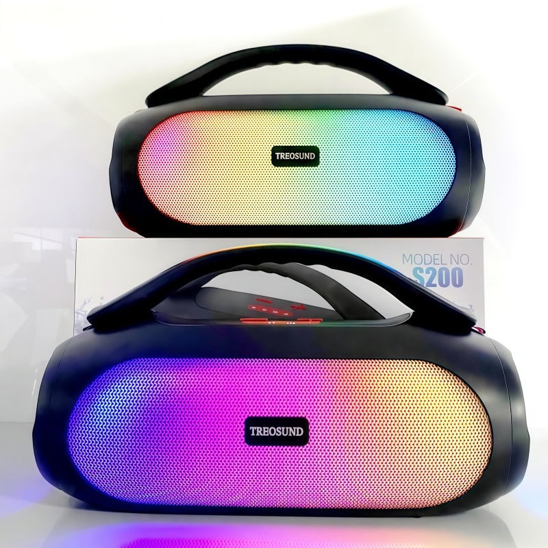 Nuevo 40W de alta potencia Bluetooth audio rgb luz de alta gama subwoofer EQ altavoces Bluetooth al aire libre