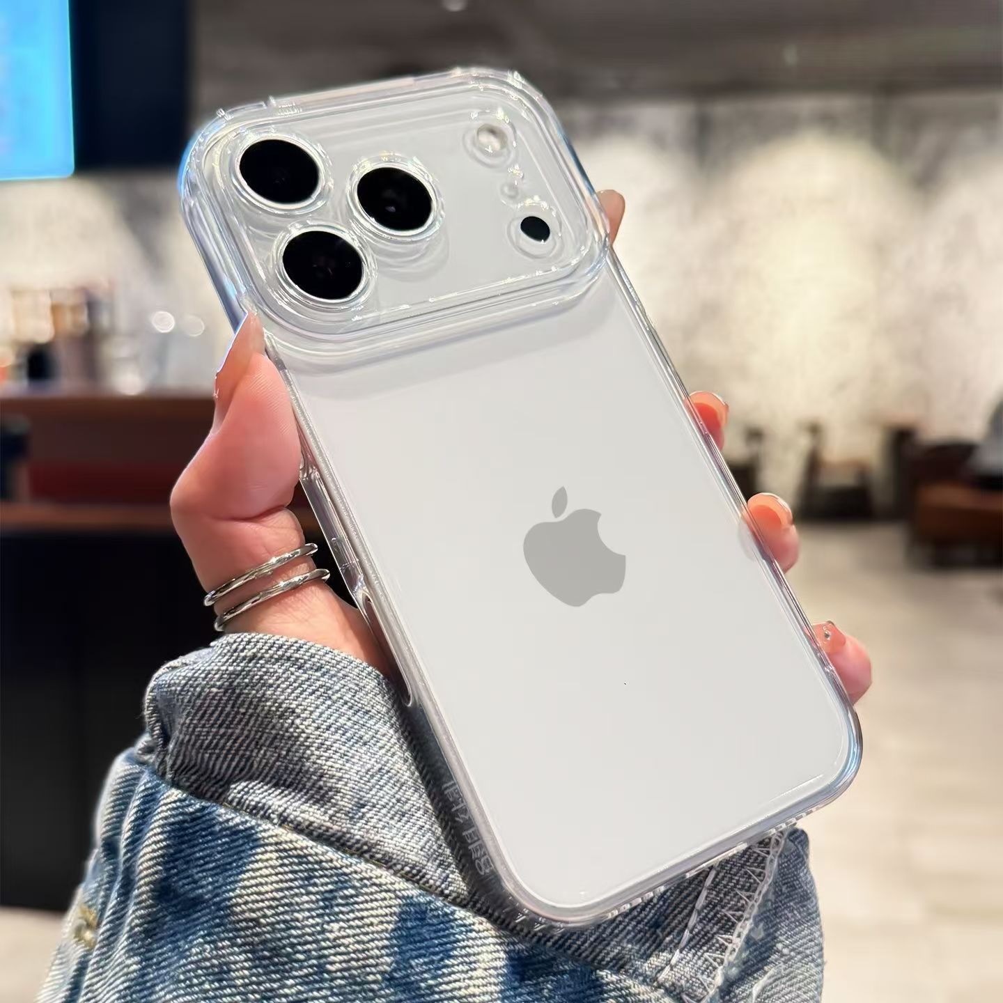 透明太空壳适用iphone17promax手机壳苹果16e/17pro软壳17air简约