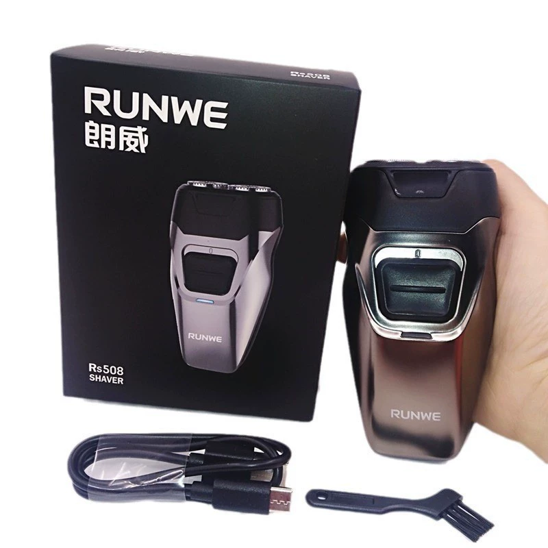 Langway бритва зарядка Электрический мужской бритвенный нож RS508 вращающийся 2 нож бритья борода USB зарядка