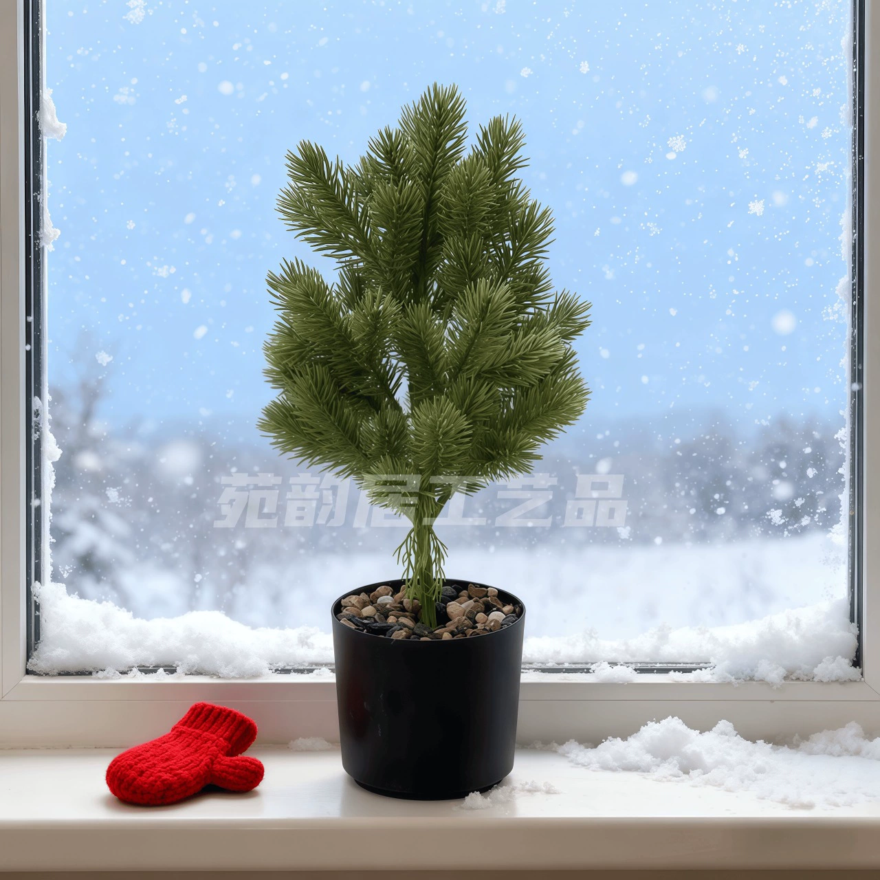 (Г cross-border trading) Christmas wall green artificial plants