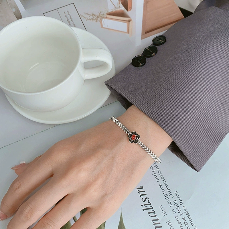 Креативная модная ретро-атрибутная серебряная bracelet для мужчин и женщин, европейский стиль