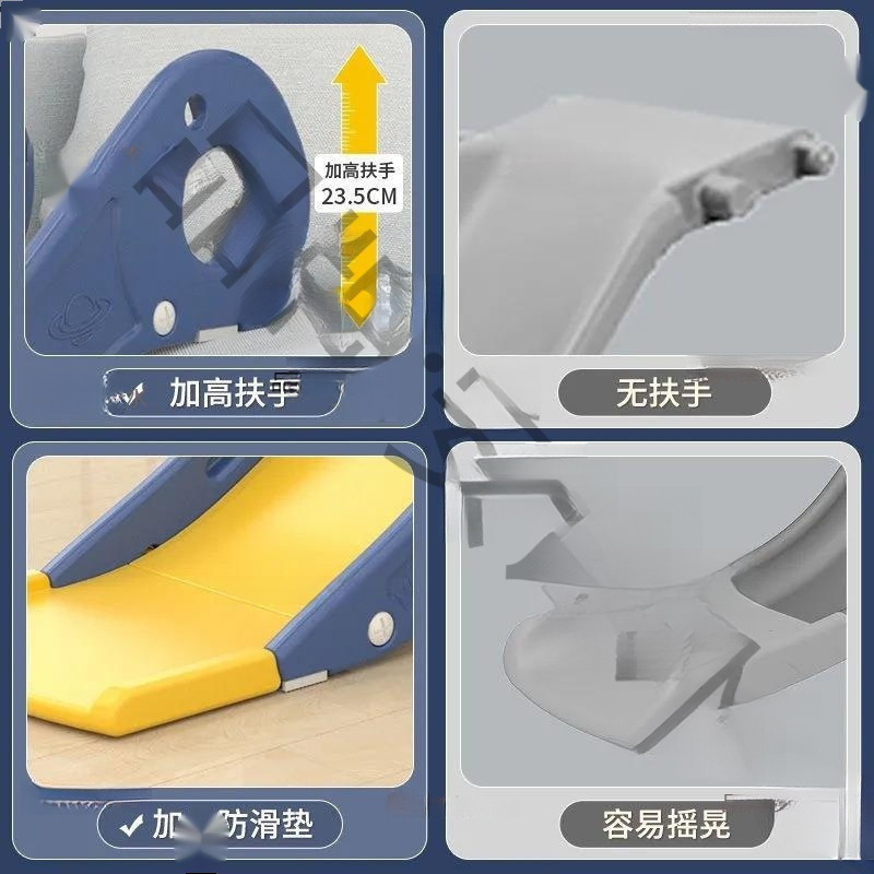 小孩滑梯滑道儿童沙发单滑梯宝宝室内简易玩具床上床沿滑上床家用|undefined