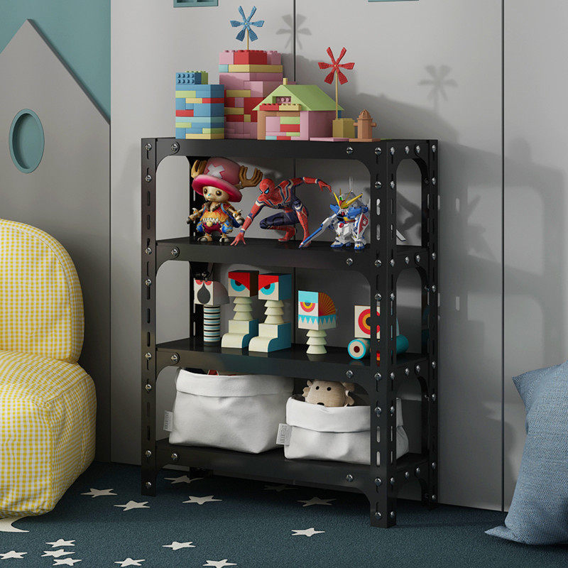 Estante de almacenamiento de 20cm Estante de almacenamiento de piso multicapa Estante de almacenamiento de juguetes Estante de libros Estante de té Estante estrecho Estante simple Estante de hierro forjado