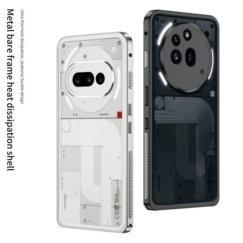 国境を越えた適用NOTHING PHONE3A海馬バックルフレーム携帯電話ケース3APRO金属冷却落下防止シース|undefined