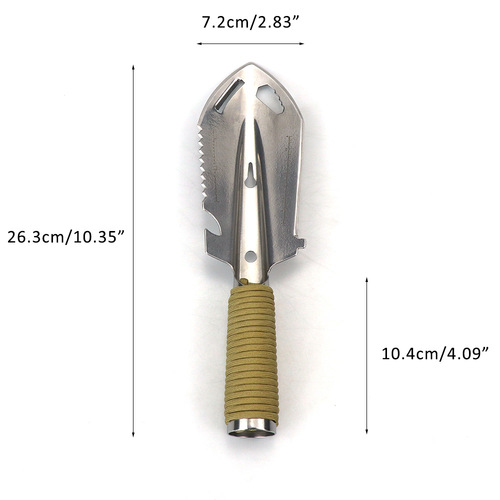 Outdoor multifunctional small hand shovel stainless steel small shovel camping portable engineer shovel outdoor survival tool
