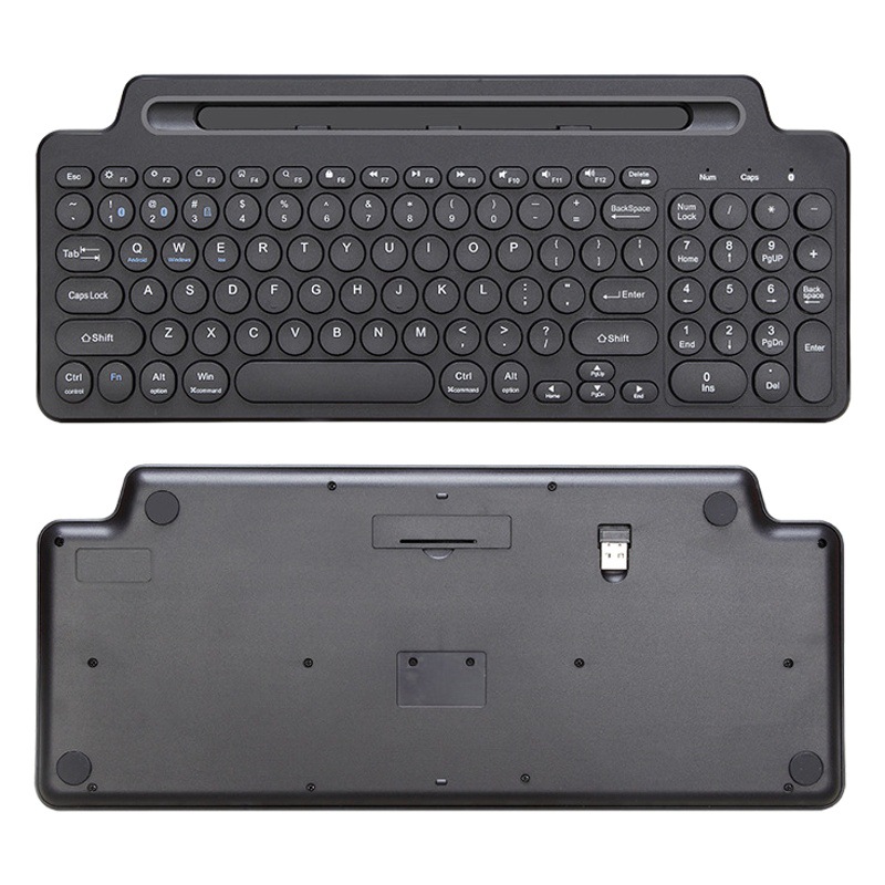 Bluetooth teclado inalámbrico teclado ranura para tarjeta 2,4g Tablet teclado de la computadora del teléfono inteligente teclado touch pad