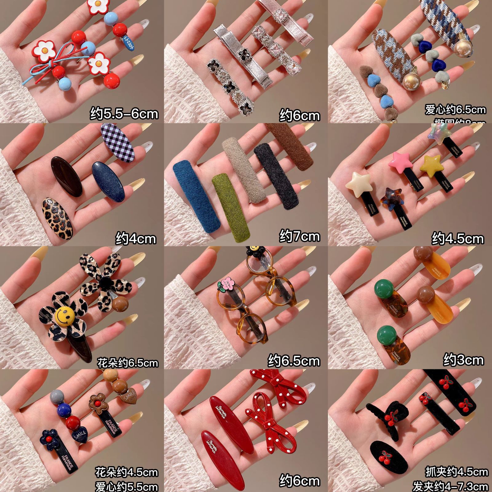 Korean-Style Dopamine-Colored Hair Clips for Women and Children, Cute Duckbill Side Clips