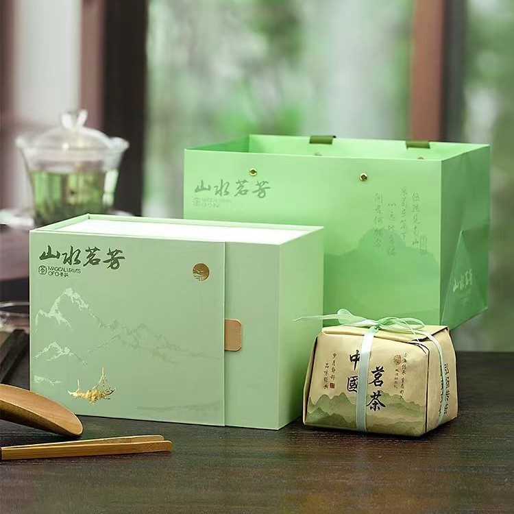 绿茶茶叶包装盒空礼盒 明前龙井碧螺春通用 厂家直供茶叶礼包装