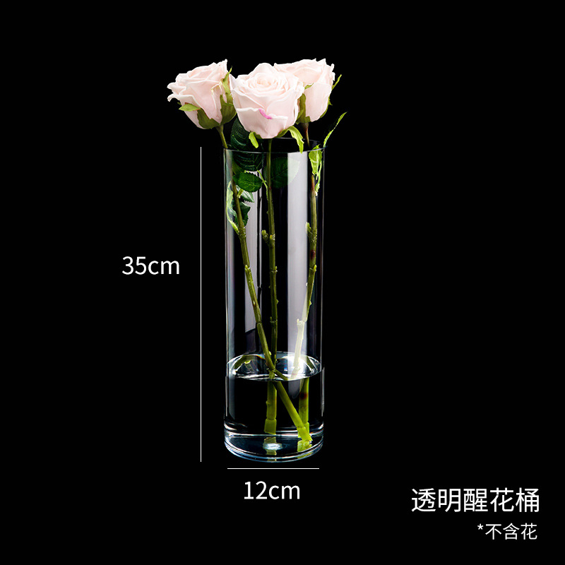 Maceta Resistente a la Presión y a las Caídas, Maceta Redonda Decorativa para Interiores, Maceta Transparente de Acrílico para Arreglos Florales, Venta al por Mayor para Floristerías