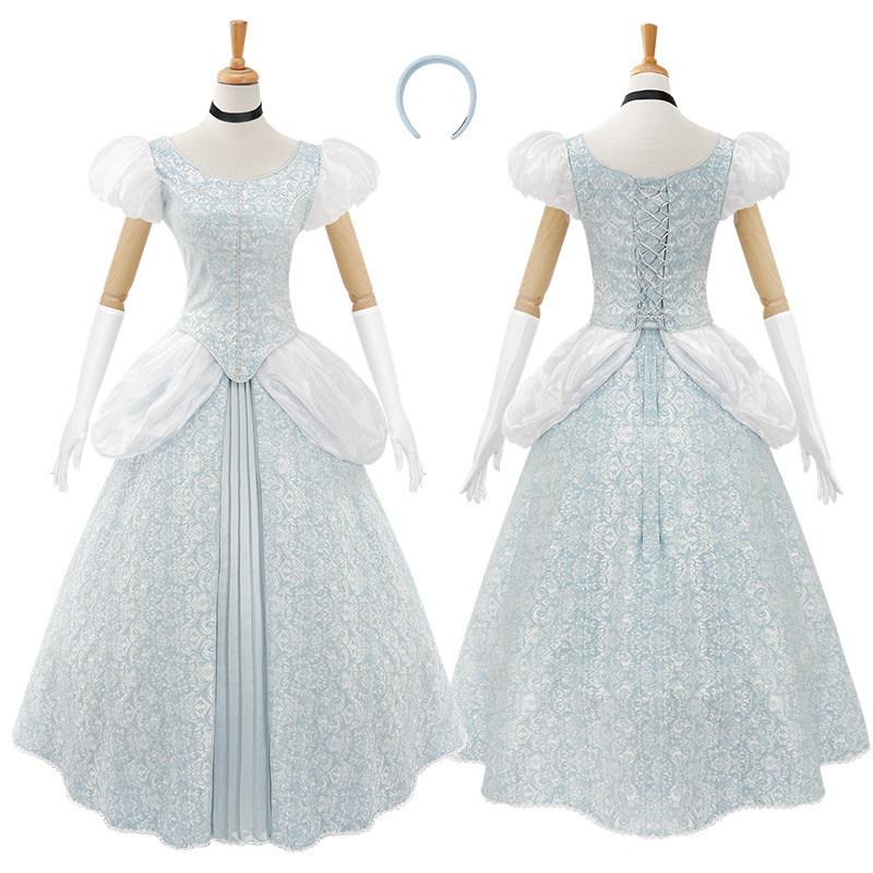 Halloween cosplay Cinderella Princess Light Blue Cinderella Cinderella Deluxe Dress Cinderella High Fixed Dress Halloween cosplay Cinderella Princess Light Blue Cinderella Cinderella Deluxe Dress Cinderella High Fixed Dress