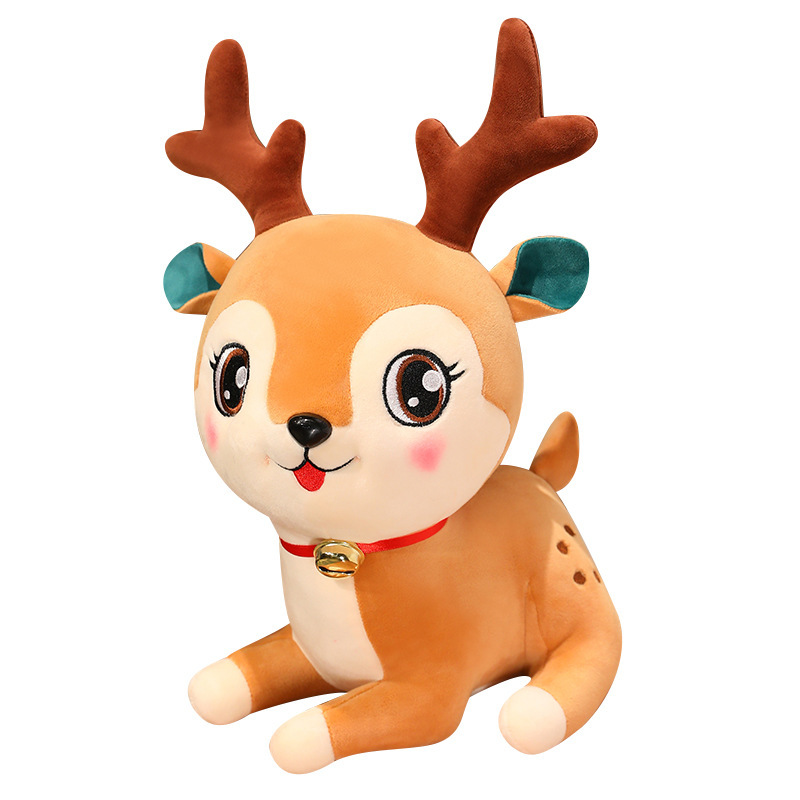Navidad ciervo lindo muñeca alce muñeca de peluche muñeca reno almohada de Nochebuena regalos de navidad para chicas