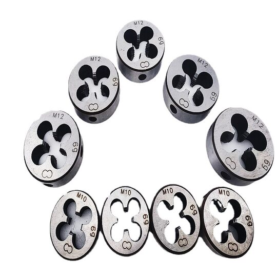 Two-turn thread tool round plate tooth combined with steel hand plate tooth