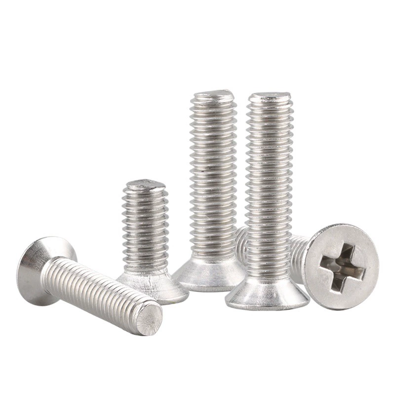 Anglo-American 304 Поперечный винт с плоской головкой из нержавеющей стали Стандарт США Британские грубые зубы Тонкие зубы Винт с потайной головкой 2 #-3/8