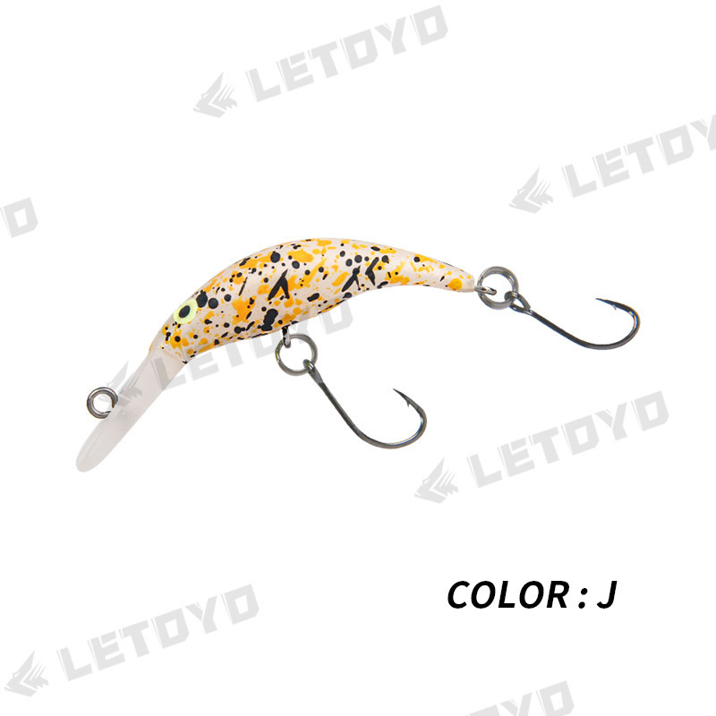 LETOYO 颤沉米诺微物路亚饵假饵38mm/2.3g淡水溪流鳟鱼马口饵|undefined