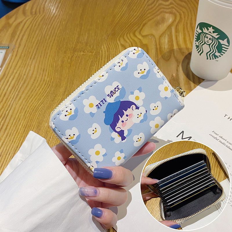 Titular de la tarjeta anti-desmagnetizante tarjeta bancaria linda de las mujeres tarjeta de crédito estudiante monedero multi-funcional multi-Tarjeta titular de la tarjeta de alta gama