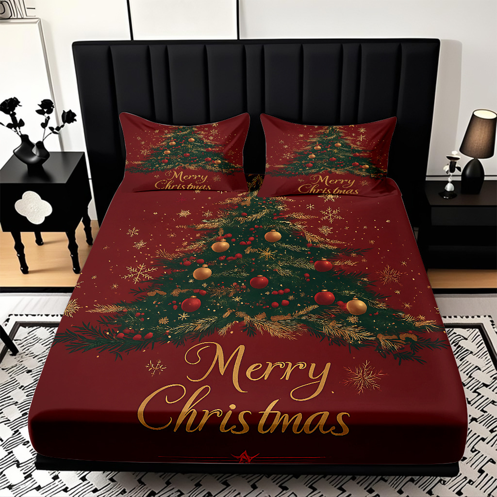 TEMU / JIT Navidad impresión digital cama Kasa Kit suave transpirable impresión digital de alta definición para diseñar