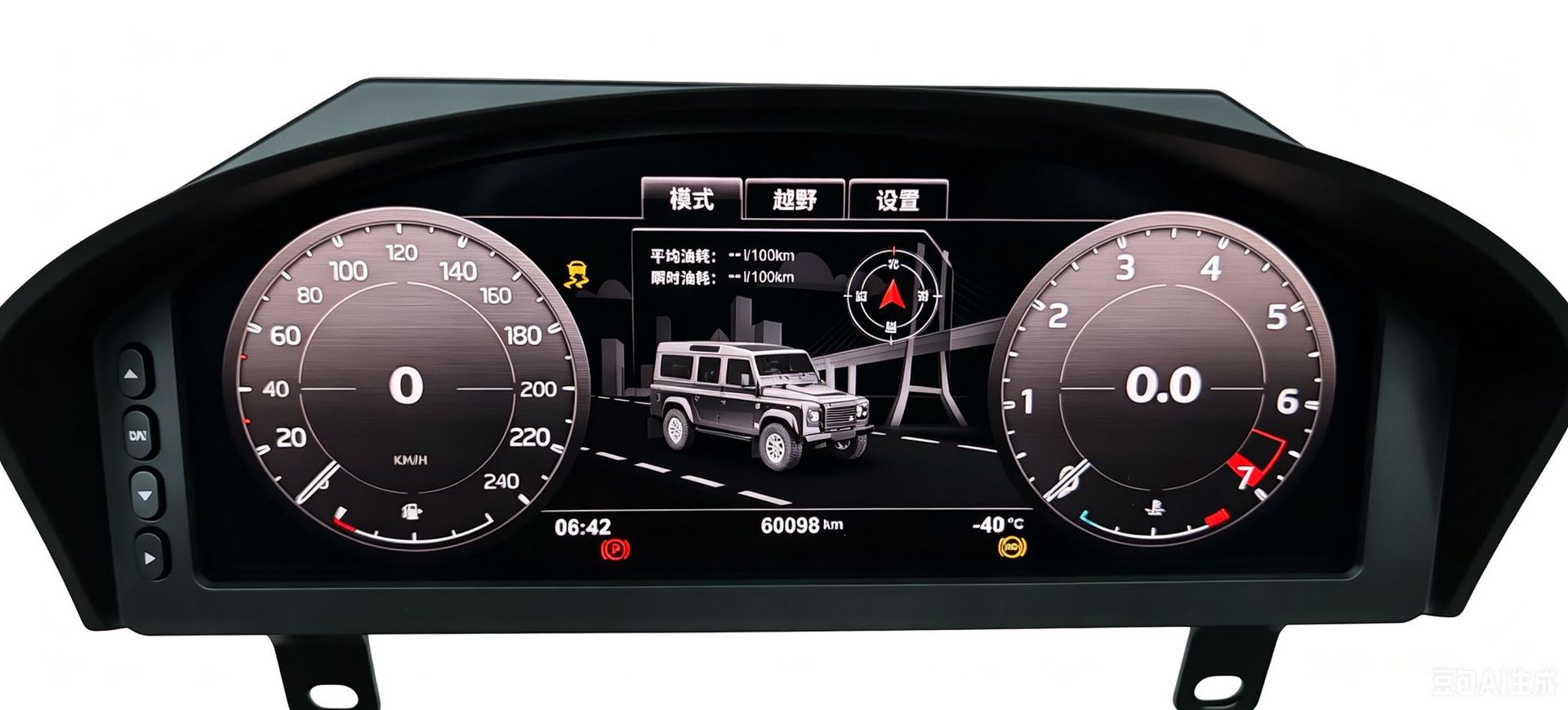 Suitable for Land Rover Defender Full Lcd Instrument Panel 12.3inch Old-To-New Instrument Assembly