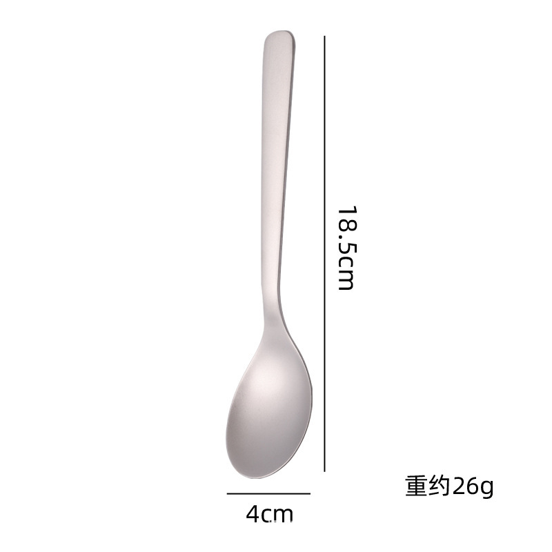 純チタン屋外食器キャンプスプーンフォーク箸セットピクニック旅行超軽量携帯食器|undefined