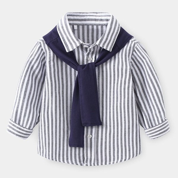Demi-season comfortable shirt for leisure for boys
