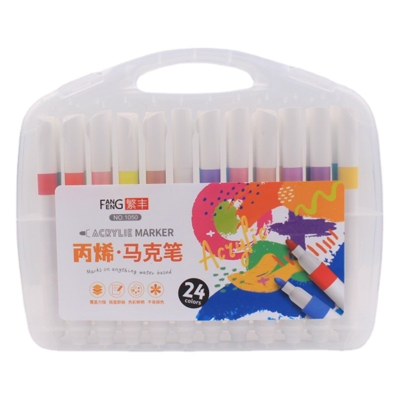 Acrylic marker 12 colors 24 colors 36 colors 48 colors cloth ceramic DIY painting waterproof acrylic marker batch