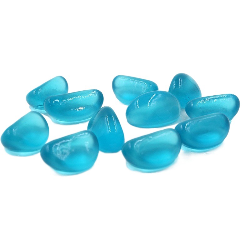 Arena de vidrio azul marino, cuentas de vidrio de colores, arena decorativa para acuarios, arena decorativa para plantas acuáticas, transfronterizo