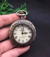 Антикварные Механические карманные часы Omega Европейские ретро-двойные мужские настенные часы с кристаллами, антикварная коллекция, всемирно известные часы